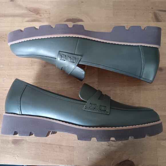 Vionic Cheryl II Dark Khaki Leather Loafer Shoe Women Size 9.5 W - Picture 5 of 10